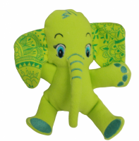 knuffel olifant  ollie groen